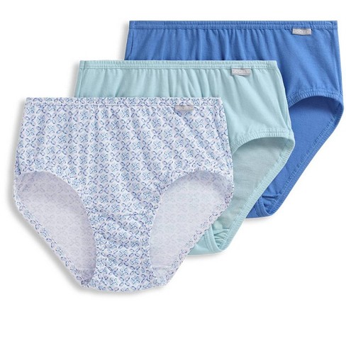 Jockey Women's Elance Hipster - 3 Pack 7 Sky Blue/quilted Prism/minty Mist  : Target