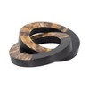 Decorative Resin Interlocking Rings Ornament for Home Decor - Stylish Sculpture Accent for Bathroom, Office, and Living Room Decor - 12", Brown - 4 of 4