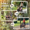 Aghana Digitals 3-in-1 Kids Bike Trailer, Jogging Stroller & Running Cart with 2 Seats, 5-Point - 4 of 4