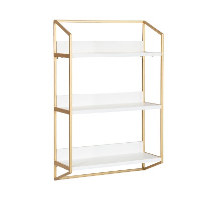 18 Glass and Brass Shelf Gold - Threshold™