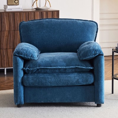 CAVINAS Oversized Lounge Chair Bean Bag Chair with Thick Comfort Cushions for Living Room, Bedroom