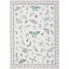 Acekool Floral Insect Area Rug - Washable 5x7 Non-Slip Carpet for Bedroom & Living Room - 2 of 4