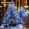 Itopfox 300 LED White Christmas Lights 98ft Clear Wire 8 Lighting Modes Indoor Outdoor Waterproof String for Tree Party Decor 1 Pack - 2 of 4