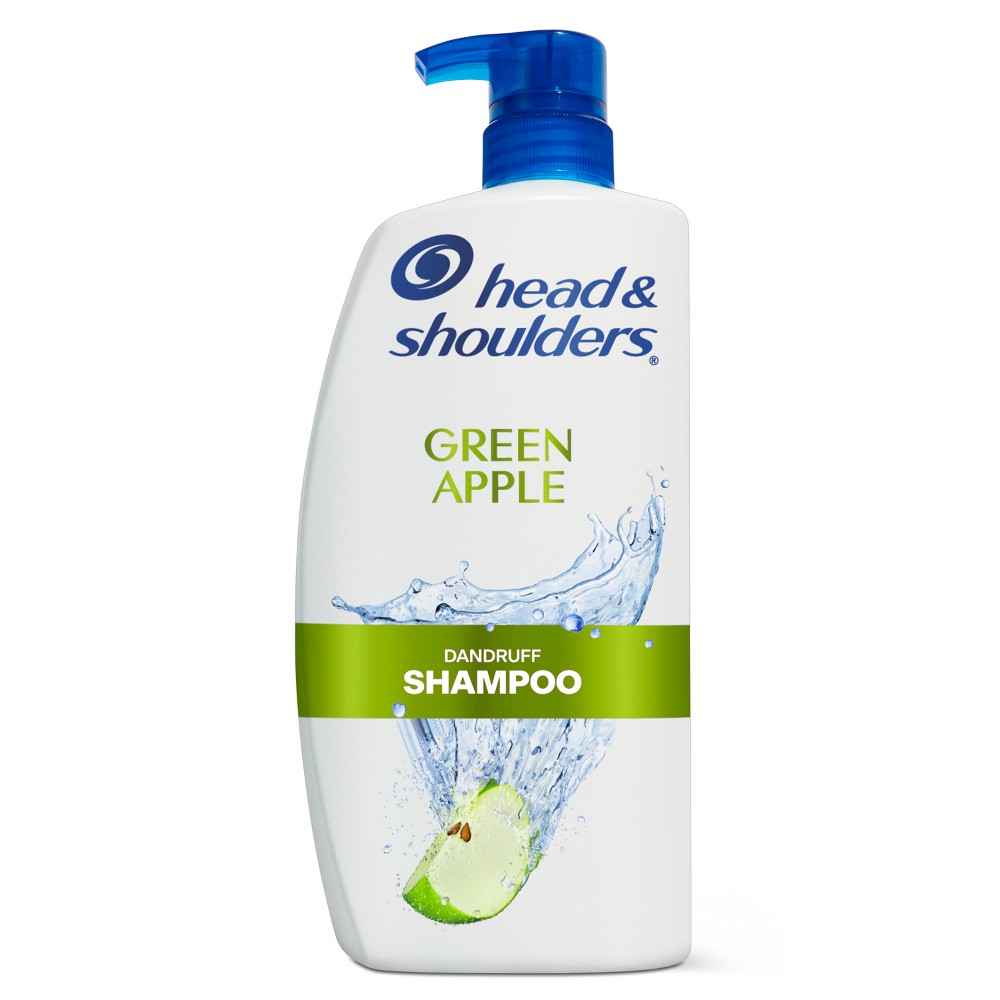 Photos - Hair Product Head & Shoulders Dandruff Shampoo, Anti-Dandruff Treatment, Green Apple fo 