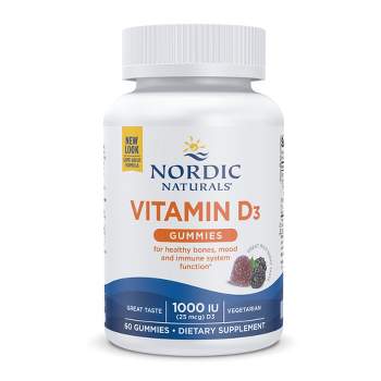 Nordic Naturals Vitamin D3 Gummies - Natural Cholecalciferol Vitamin D, 60 Ct