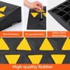 Rubber Driveway Curb Ramps, 15 Ton Capacity Heavy Duty Car Ramp, 2.5 Inch High Curbside Bridge Ramp, 4ft Motorcycle Ramp for Loading Dock Garage - 4 of 4