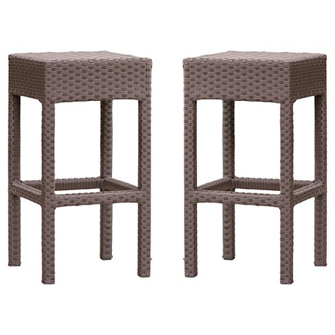 Wicker bar stools backless new arrivals