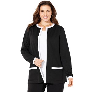 Catherines Ponte Jewel Neck Blazer - 1 of 4