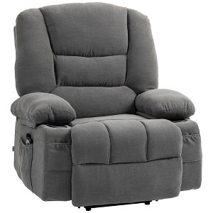 Power Lift Chair, Electric Recliner Chair with Vibration Massage, Heat, Side Pockets, Quick Assembly - 1 of 4