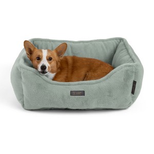 Nandog Pet Gear Cloud 2.0 Reversible  Dog Knit Bed - Taupe Green (25 in) - 1 of 4