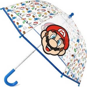 ABG Accessories Boys Clear Umbrella - Super Mario Kids Umbrella Clear Rain Wear For Ages 3-10 - 1 of 4