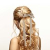 Unique Bargains Women's Ribbon Bow Ponytail Buckle Hair Clip 1 Pc - 2 of 4