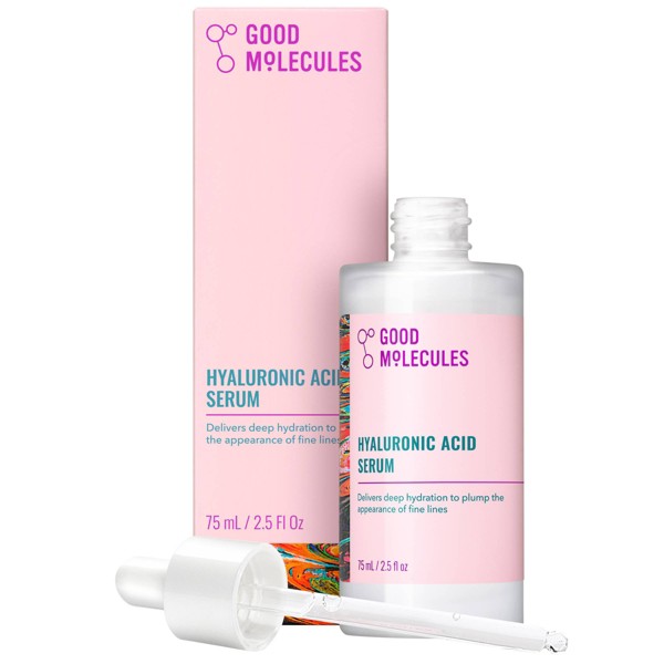 Good Molecules Sérum de Ácido Hialurónico - 75ml: Humectante, Vegano, Piel Sensible, Uso Facial