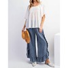 Women's Smocked Babydoll Tunic Top - Easel - 4 of 4
