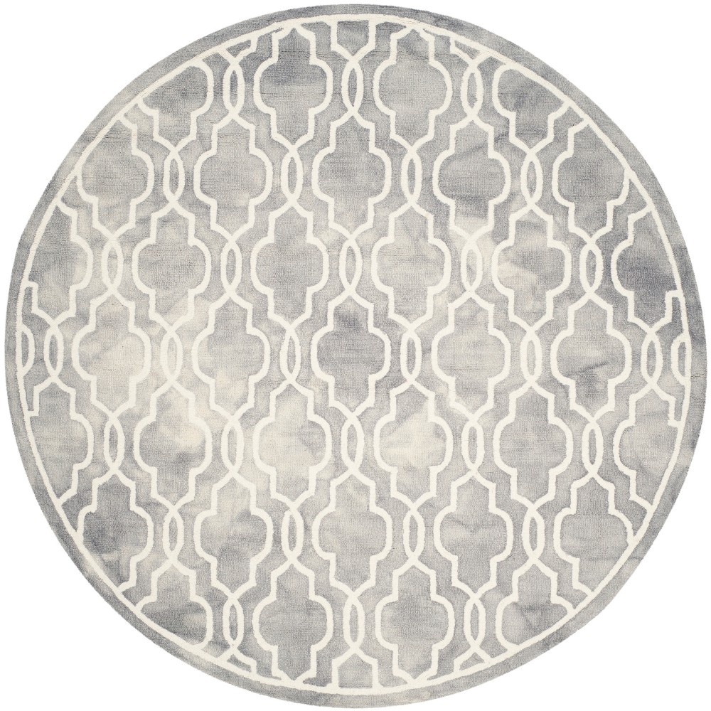 7'x7' Round Beaufort Accent Rug Gray/Ivory Round - Safavieh