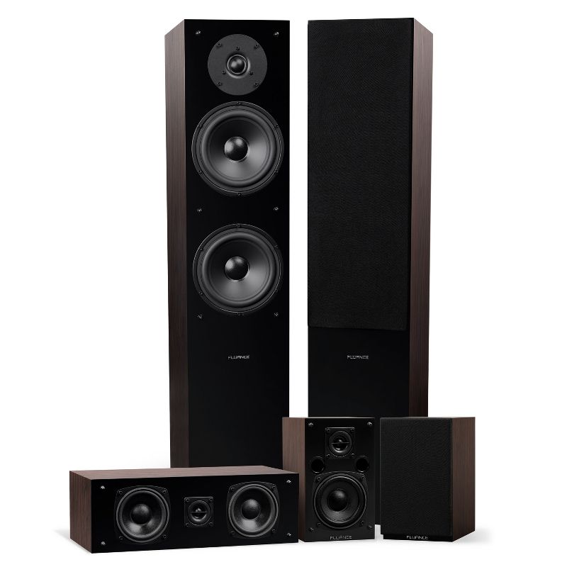 Fluance Elite High Definition Surround Sound Home Theater 5.0 Speaker System - Floorstanding, Center, and Rear Speakers, 1 of 10