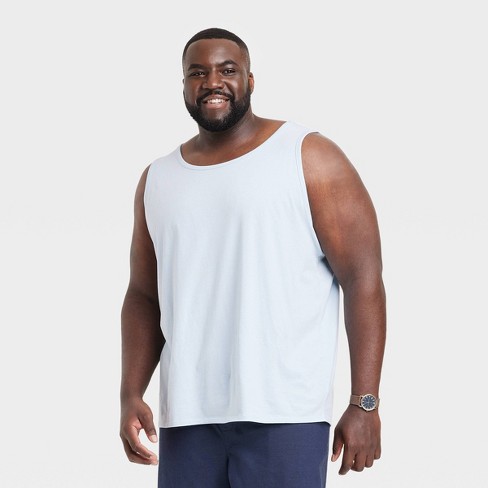 Men's Standard Fit Novelty Tank Top - Goodfellow & Co Xavier Navy