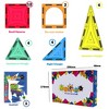 Mag Genius - 26 pieces of Mathematically Shaped Colorful and Transparent Magnetic Building Tiles - Beginners and Traveling Play Set - image 2 of 4