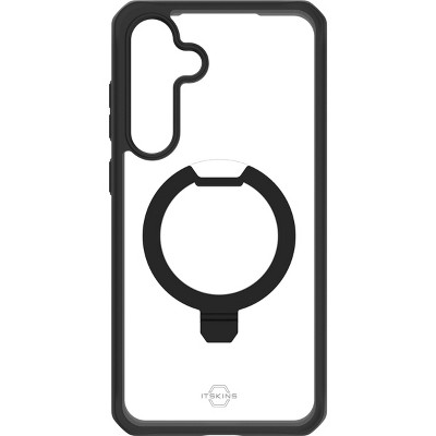 ITSkins Hybrid_R Stand Magsafe Case For Samsung Galaxy S24 Plus Black