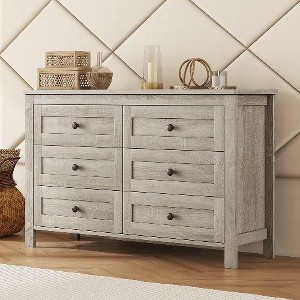 NicBex 2-Drawer Farmhouse Nightstand, Wooden Bedroom Storage Cabinet, Dresser for Small Spaces, Wood Side Table for Bedroom - 1 of 4