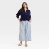 Women's High-Rise Cropped Two Way Denim Trousers - Universal Thread™ - 3 of 3