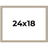 PosterPalooza | 24x18 Thin Barnwood Picture Frame, UV Acrylic, 2 Finishes - Grey and Black - 2 of 4