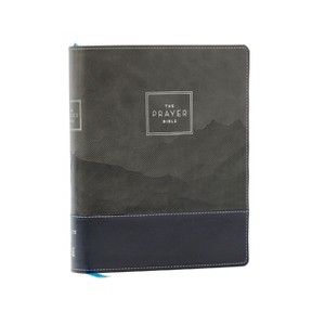 The Prayer Bible: Pray God's Word Cover to Cover (Niv, Black/Gray Leathersoft, Red Letter, Comfort Print) - by  Thomas Nelson (Leather Bound) - 1 of 1