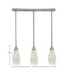 Toltec Lighting Any 3 - Light Chandelier in  Brushed Nickel with 5.5" Natural Fusion Shade - 2 of 2