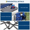Camping Director Chair With Side Table - 400 Lbs Heavy Duty Portable Folding Chair With Detachable Side for Beach, Trip, Picnic - 3 of 4