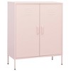 vidaXL Storage Cabinet Pink Steel 31.5 x 13.8 x 40.0 in Storage Cabinet - 2 of 4