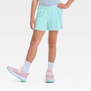 Girls' Active Light 2-in-1 Run Shorts - All In Motion™ - 1 of 3