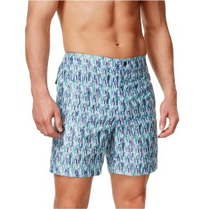 Calvin Klein Mens Vintage Geometric Swim Bottom Board Shorts - 1 of 1