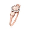 Ross-Simons 1.25 ct. t.w. Morganite Ring With Diamond Accents in 14kt 2-Tone Gold - 3 of 4