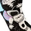 Crazy Dog T-Shirts Give Me Some Space Sock Funny Astronaut Footwear (Black) - Mens (7-12) - 3 of 4