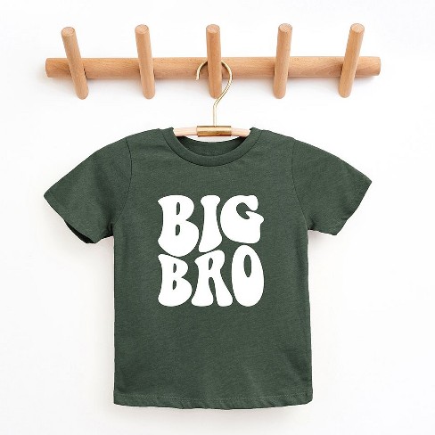 The Juniper Shop Big Bro Wavy Toddler Short Sleeve Tee - 3t - Heather ...