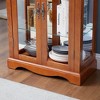GlasFlength, Decorative Storage Cabinets, Freestanding Farmhouse Design, Spacious Interior Shelves, Functional for Any Room, Brown, 26"*11.8"*70.08" - 3 of 4