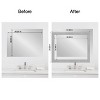 Amanti Art Mirror Makeover Bathroom Mirror Frame Border Kit - Fully Assembled Peel and Stick Frame - Mirror NOT Included - Vista Brushed Nickel Trim - 4 of 4