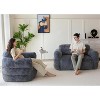 MAXYOYO Bean Bag Loveseat, Oversized Bean Bag Chair Floor Sofa for Living Room Bedroom - 3 of 4