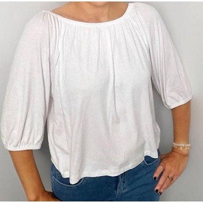 Women's Brussels Peasant Top - Ethyl