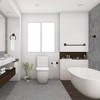 4pc Kimball Bathroom Accessory Kit Satin Black - Design House: Zinc Hardware Set with Towel Ring & Robe Hook - 2 of 4
