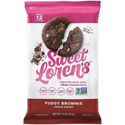 Sweet Loren's Gluten Free Vegan Fudgy Brownie Cookie Dough - 12oz
