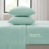 NicBex 3 PCS/4 PCS Micro Plush Sheet Set with 1 Flat Sheet,1 Fitted Sheet and 1/2 Pillowcase,Soft Bed Sheets Machine Washable - 2 of 4