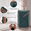 NAYSAYE Luggage Sets 4 Piece 14 20 24 28 Expandable Lightweight PP Suitcase with Four Double Silent Spinner Wheels TSA Lock, Green, 18.3"*10.8"*29" - 2 of 4