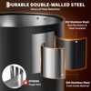 Garvee Commercial Coffee Urn 12L/14L/18L, Double Wall Stainless Steel Coffee Maker, 80-120 Cup Capacity for Catering, Weddings & Events - 2 of 4