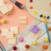 Bright Creations 15 Pack Unfinished Wood Squares Cutout Tiles for Crafts, Engraving, Wood Burning, 2x2 in - 2 of 4