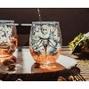 Silver Buffalo Nightmare Before Christmas Ink Blot 2 Piece 20oz Stemless Wine Glass Set - 4 of 4