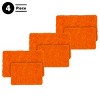 Lavish Home 6PC Memory Foam Bathroom Rugs Set with Chenille Shag Top and Non-Slip Base - 3 of 4