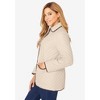 Jessica London Women's Plus Size Snap-Front Quilted Coat - 4 of 4