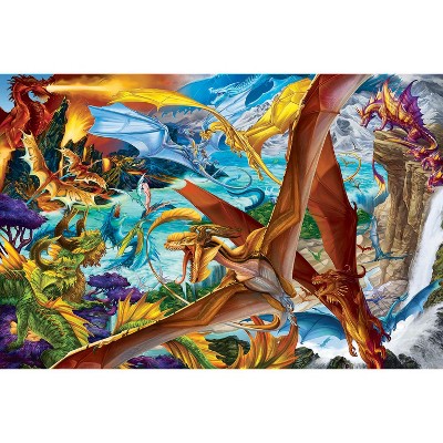 Toynk It's a Dragon's World Dreamland Dragon Puzzle | 1000 Piece Jigsaw Puzzle