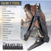 HANPURE 16 In 1 Pocket Multitool Knife Plier Camping Accessories Stocking Stuffer  - Christmas Valentine's Day Gift For Men, Dad, Husband - 3 of 4